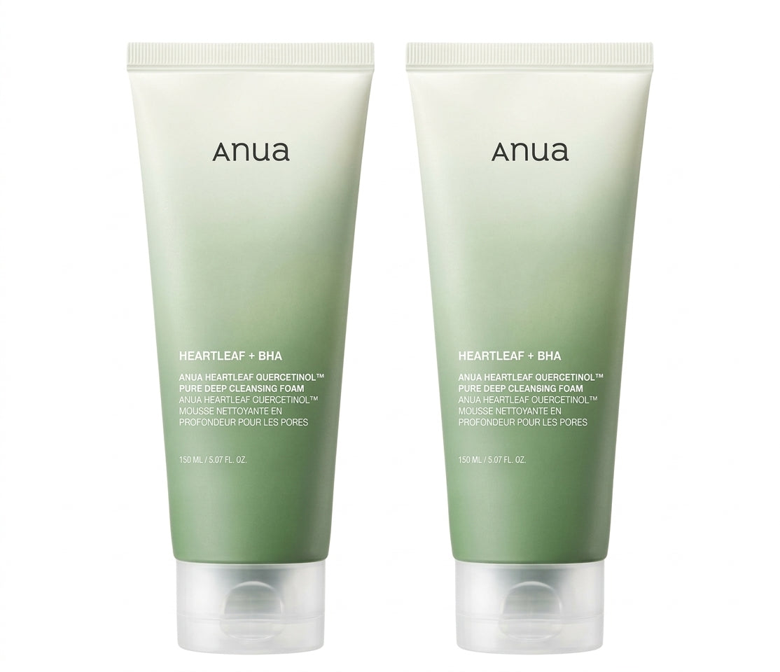 Anua Heartleaf + BHA Facial Cleanser 2-Piece Set